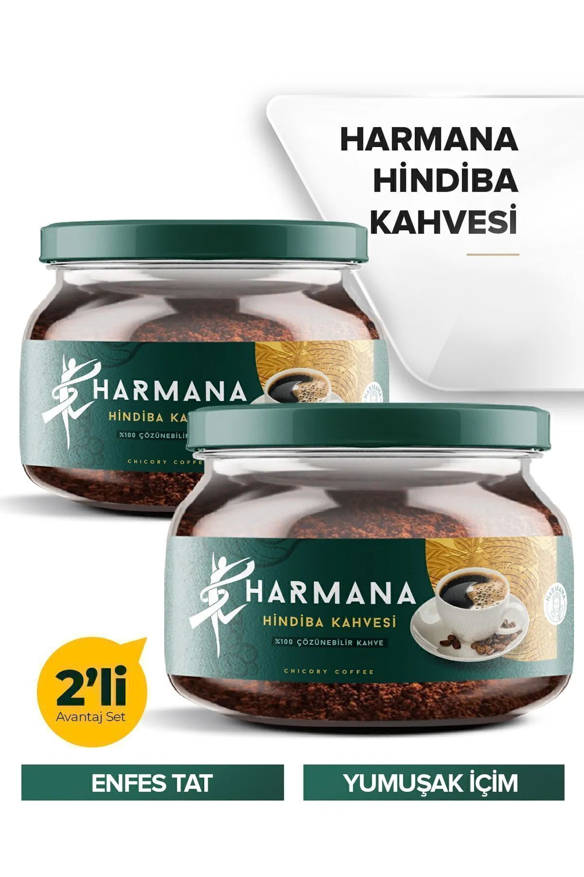 HARMANA 2 Adet Hindiba Kahvesi 2x 150 gr