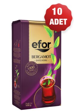 EFOR ÇAY Bergamot Aromalı Dökme Siyah Çay - 500gr X 10 ADET
