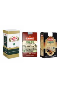 Çaykur Organik Rize 400 Gr + Organik Hemşin 400 Gr Dökme + Çaykur Hediyelik Çay 400gr ( Present )