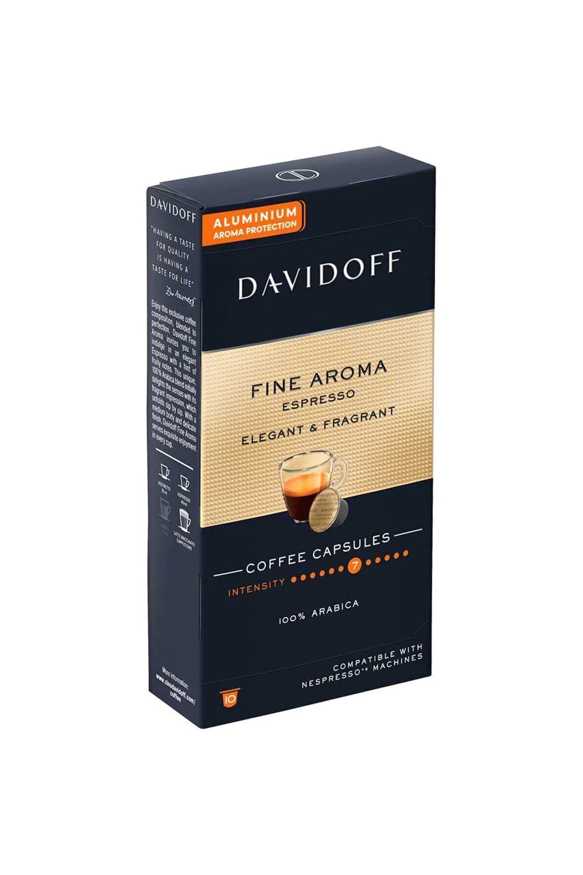 Davidoff Fıne Aroma Espresso Elegant & Fragrant Aluminium Kapsül Kahve 3x10'lu (nespresso Uyumlu) - Görsel 3