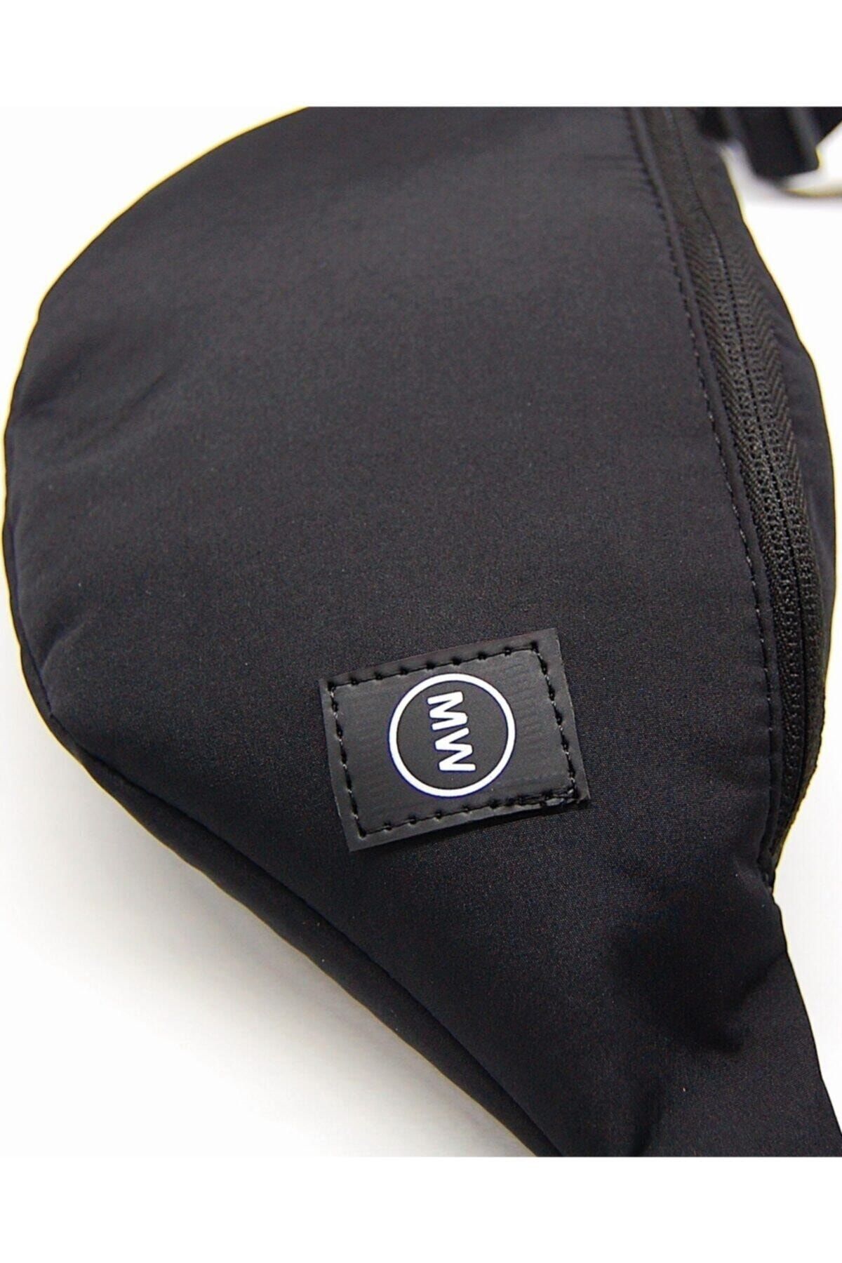 D'VERS Unisex Siyah Su Geçirmez Kumaş Özellikli Omuz Ve Bel Çantası - Görsel 2