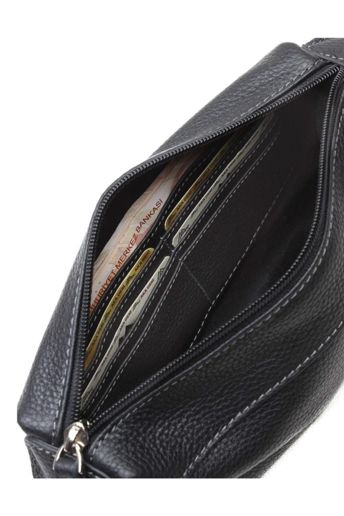 Aka Deri 116 Aka Portföy Çanta Siyah - Görsel 3