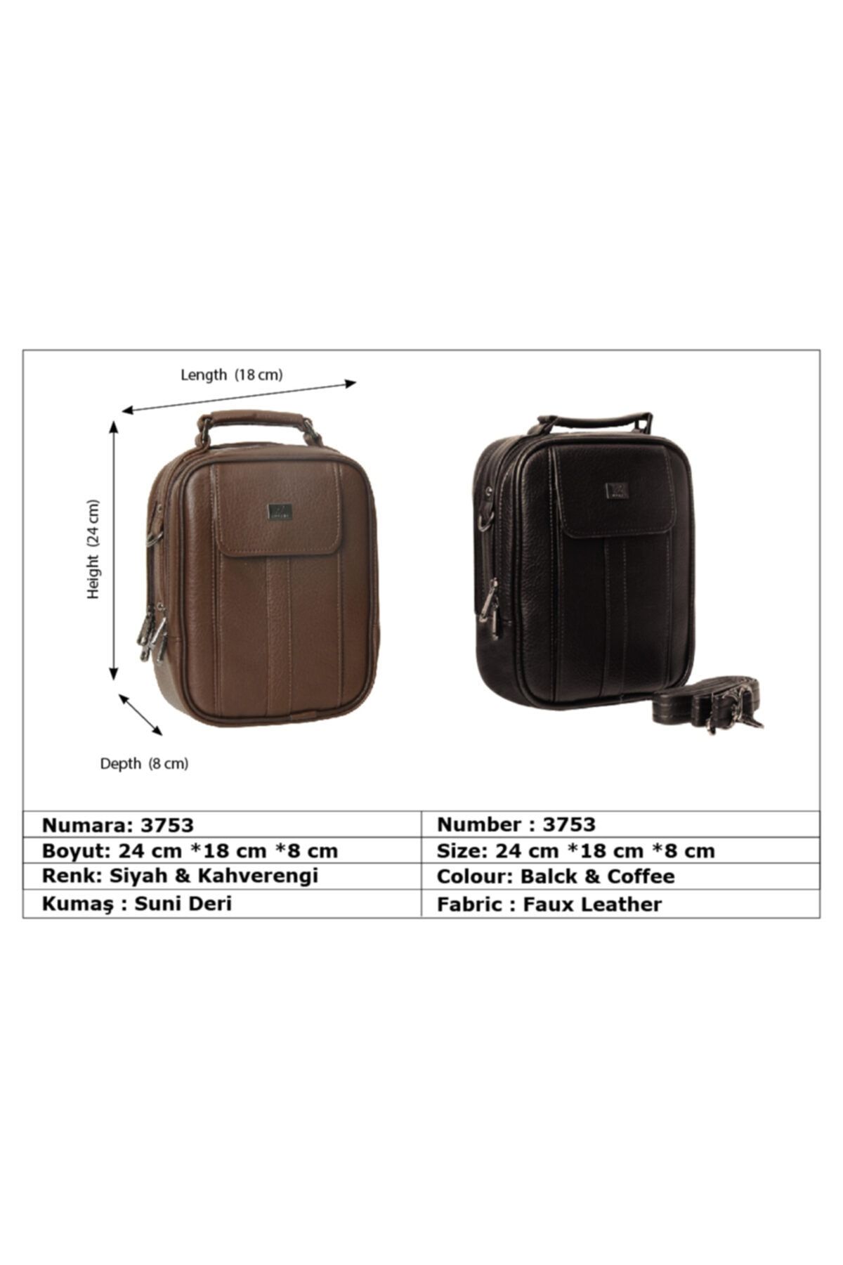 Alone Erkek Çelik Kasalı El Ve Omuz Çantası-kahverengi 3753 - Görsel 3