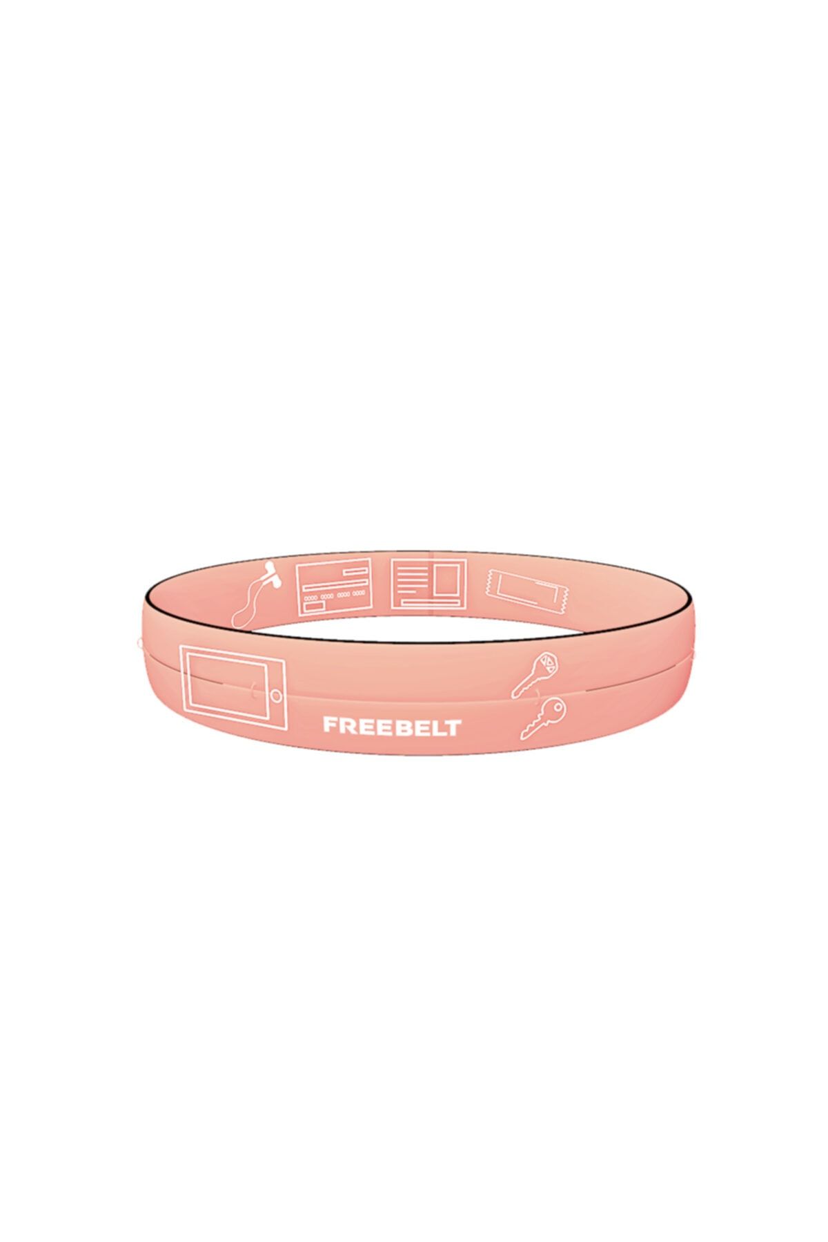Freebelt Soft Pembe Yeni Nesil Spor Bel Çantası Koşu ve Fitness Kemeri - Görsel 4