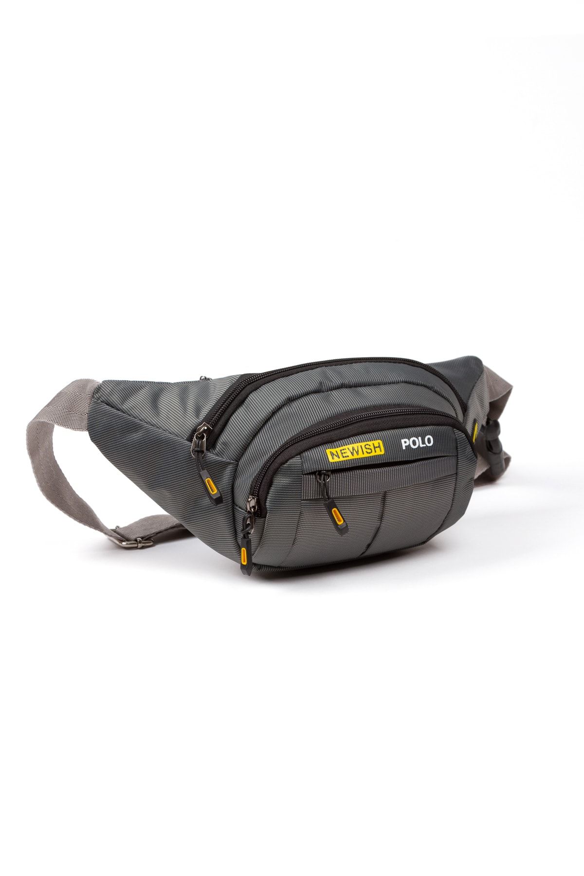 NEWISH POLO ACCESSORIES Newish Polo Su Geçirmez Kulaklık Usb Çıkışlı Unisex Gri Çapraz Askılı Bel Omuz Ve Spor Çanta - Görsel 5
