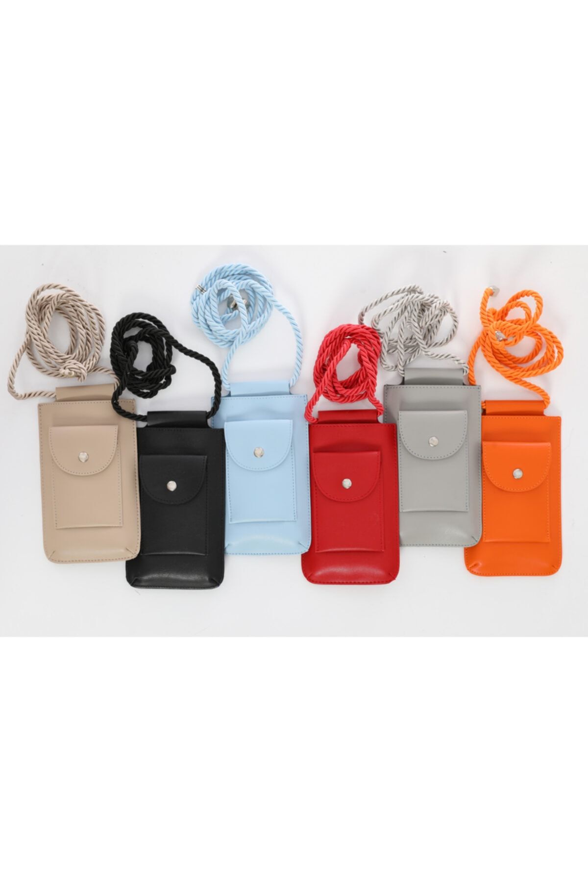 Erkan İçen Design Bej Renk Omuz Askılı Cep Telefonu Çantası - Görsel 6