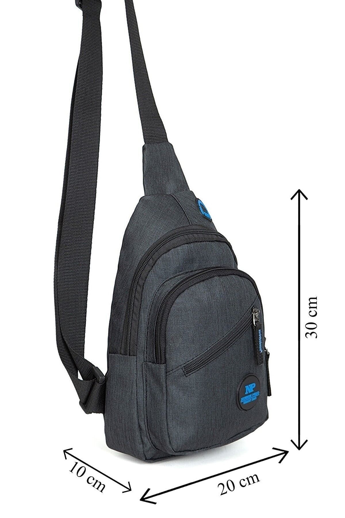 NEWISH POLO ACCESSORIES Newish Polo Unisex Su Geçirmez Çapraz Askılı Bel Omuz Göğüs Ve Spor Çanta Günlük Bodybag Tek Kol - Görsel 6
