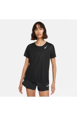 Nike Nıke Dd5927-010 W Nk Df Race Top Ss Kadın Tshırt