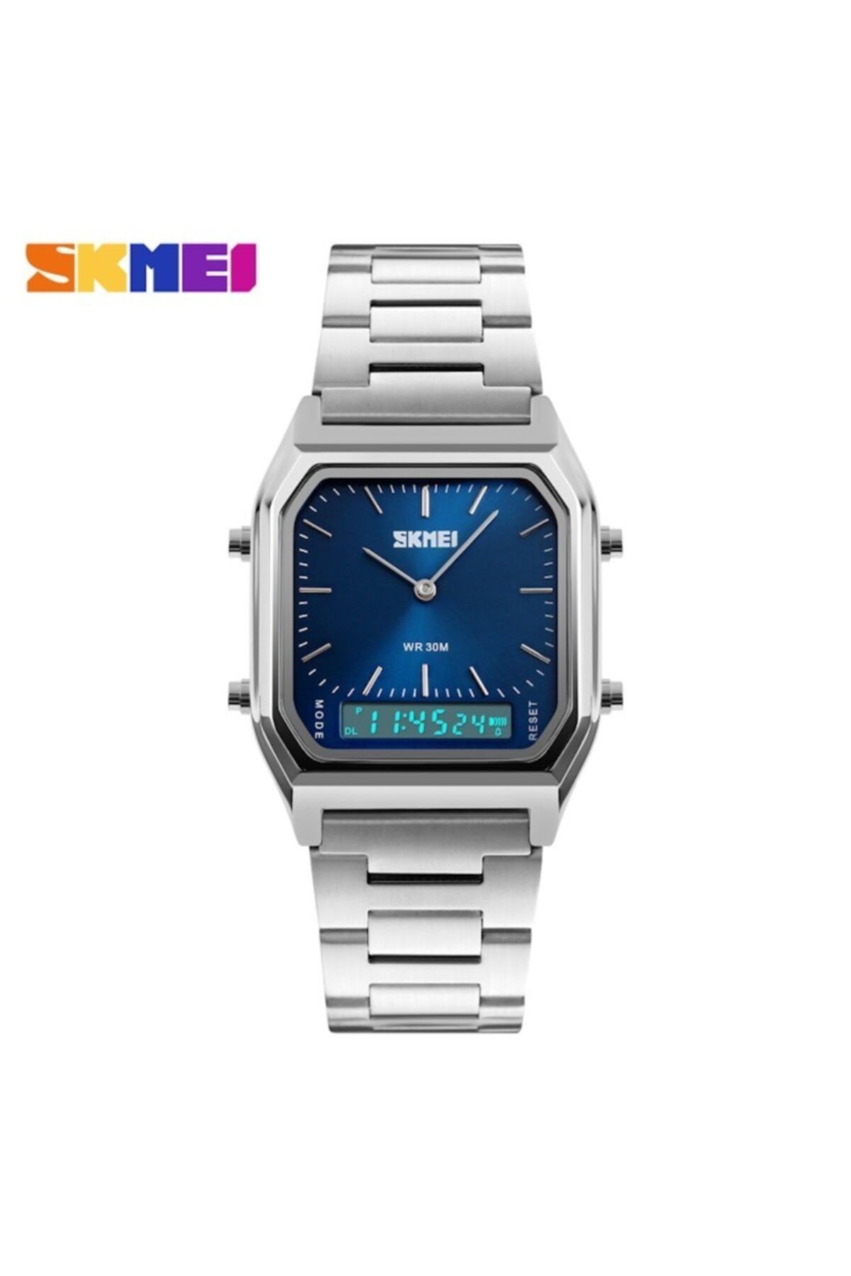 Skmei Skmeı 1220 Mavi Tasarım Analog-dijital Kol Saati