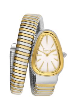 Freelook Fl.1.10422.6 Yılanlı Model Gold Silver Bicolor Serpenti Kadın Kol Saati