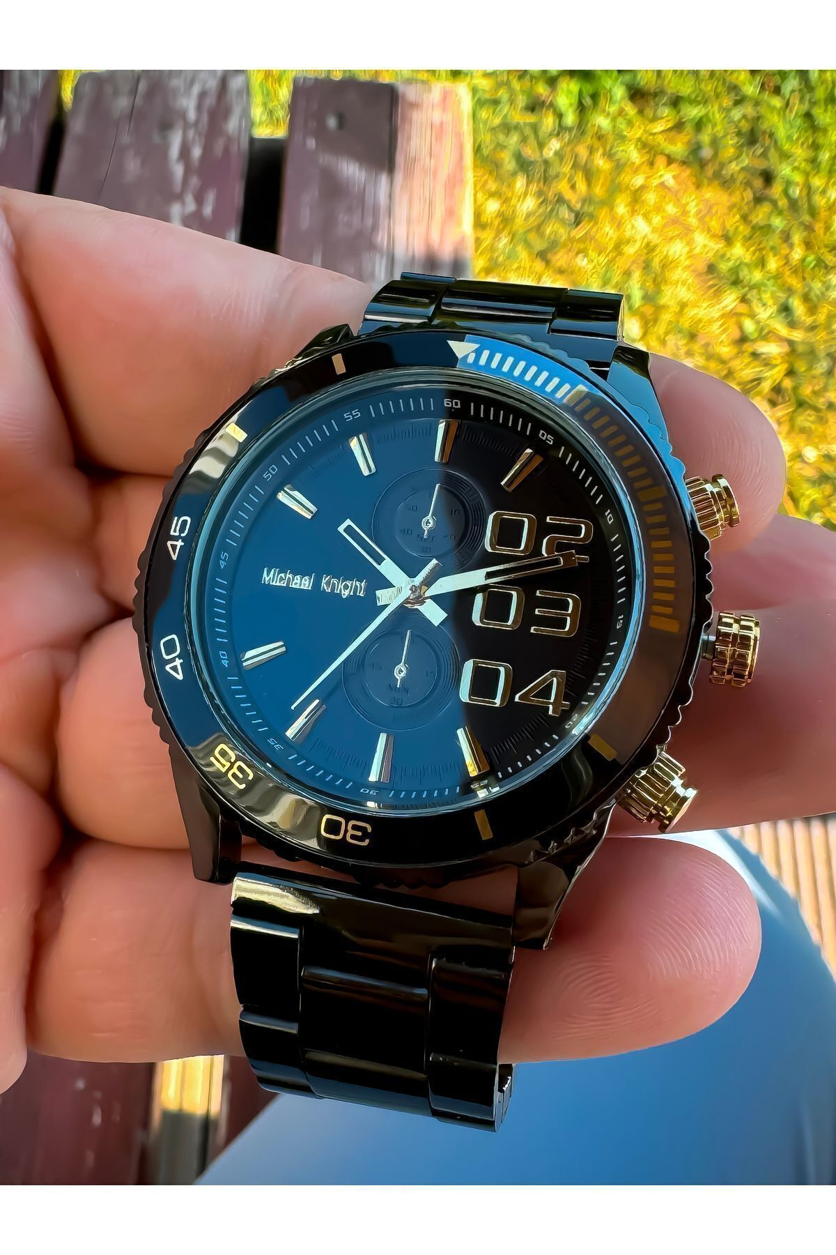 Michael Knight Kol Saati Çelik Kordon Özel Kutusunda Mk4614 - Görsel 2