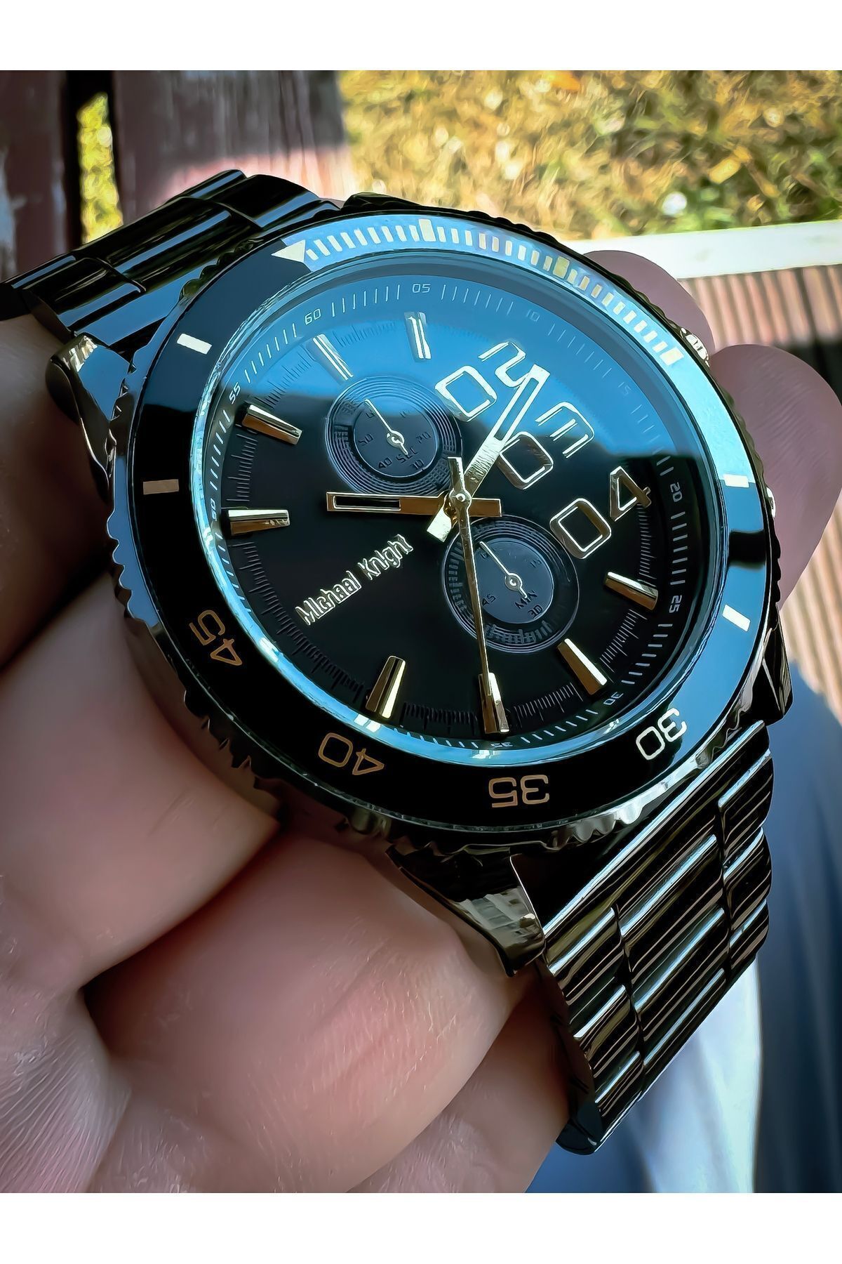 Michael Knight Kol Saati Çelik Kordon Özel Kutusunda Mk4614 - Görsel 3