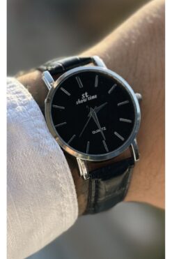 Show Time Deri erkek kol saati