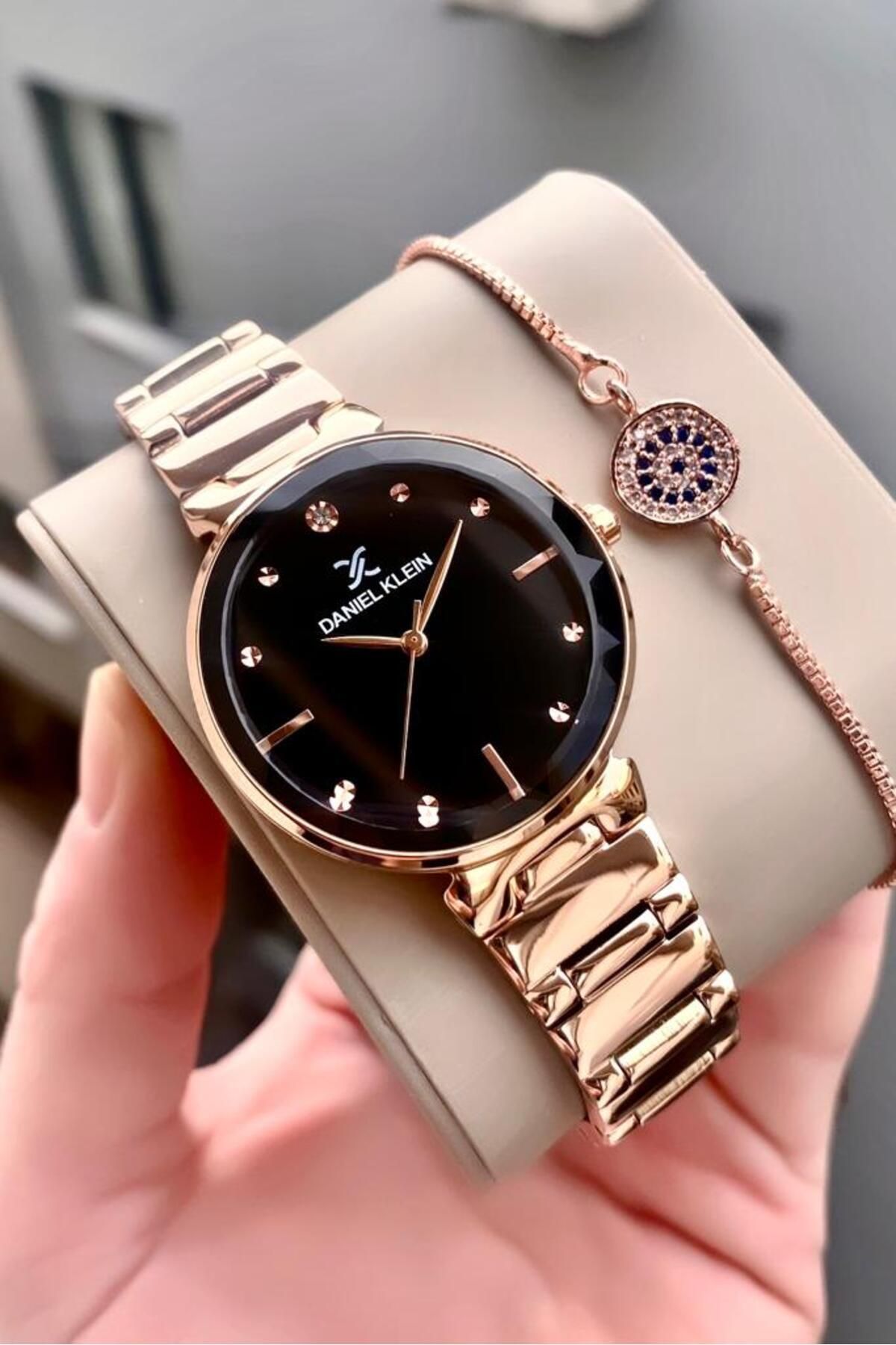 Daniel Klein Kadın Kol Saati Gold Renk Orjınal Celik Su Gecirmez Bileklik Hediyeli Garantılı Faturalı.