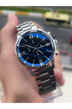 holmes hill Gümüş Renkli Çelik Kordonlu Erkek Kol Saati