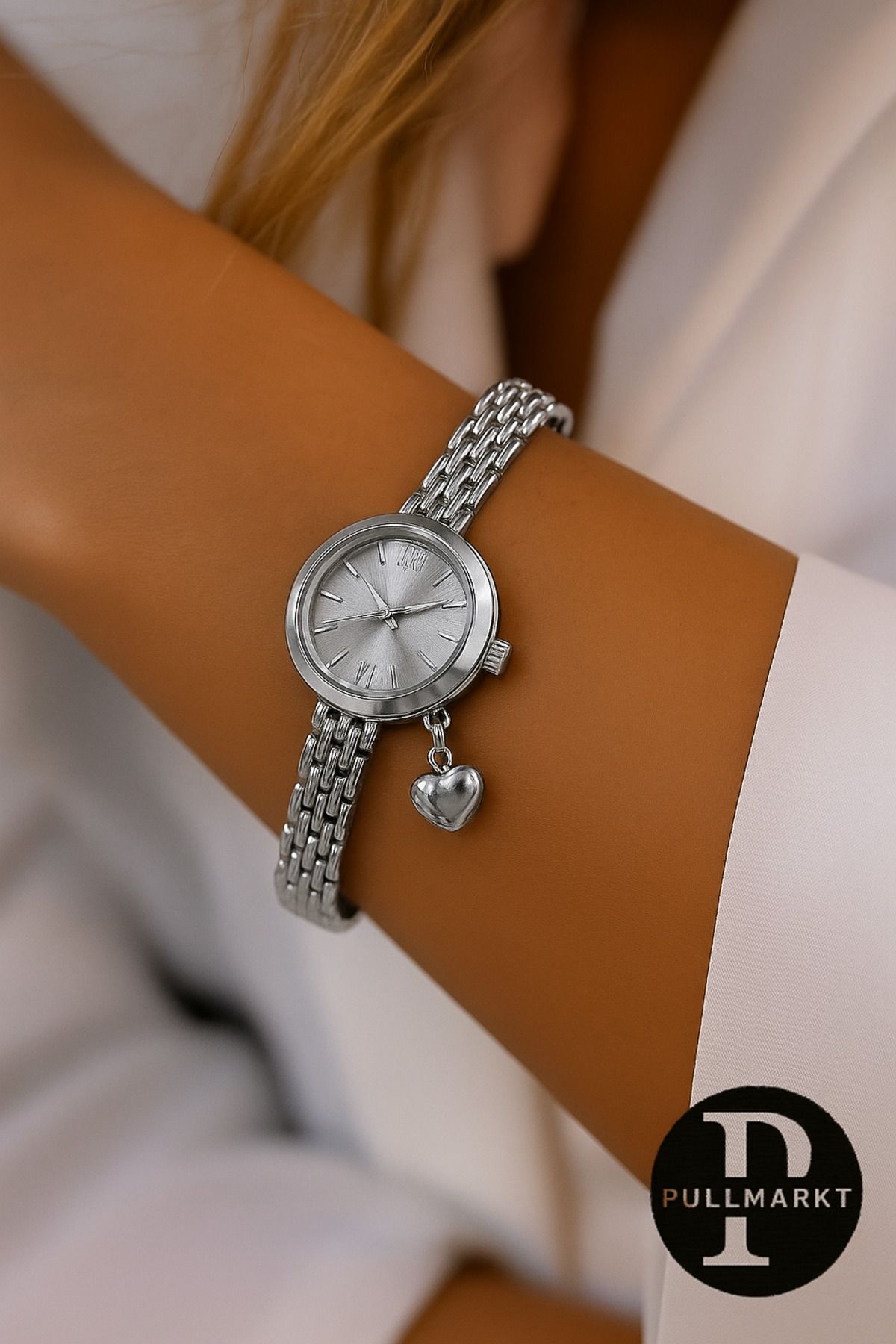 pullmarkt Kalp charm - Kadın Kol Saati