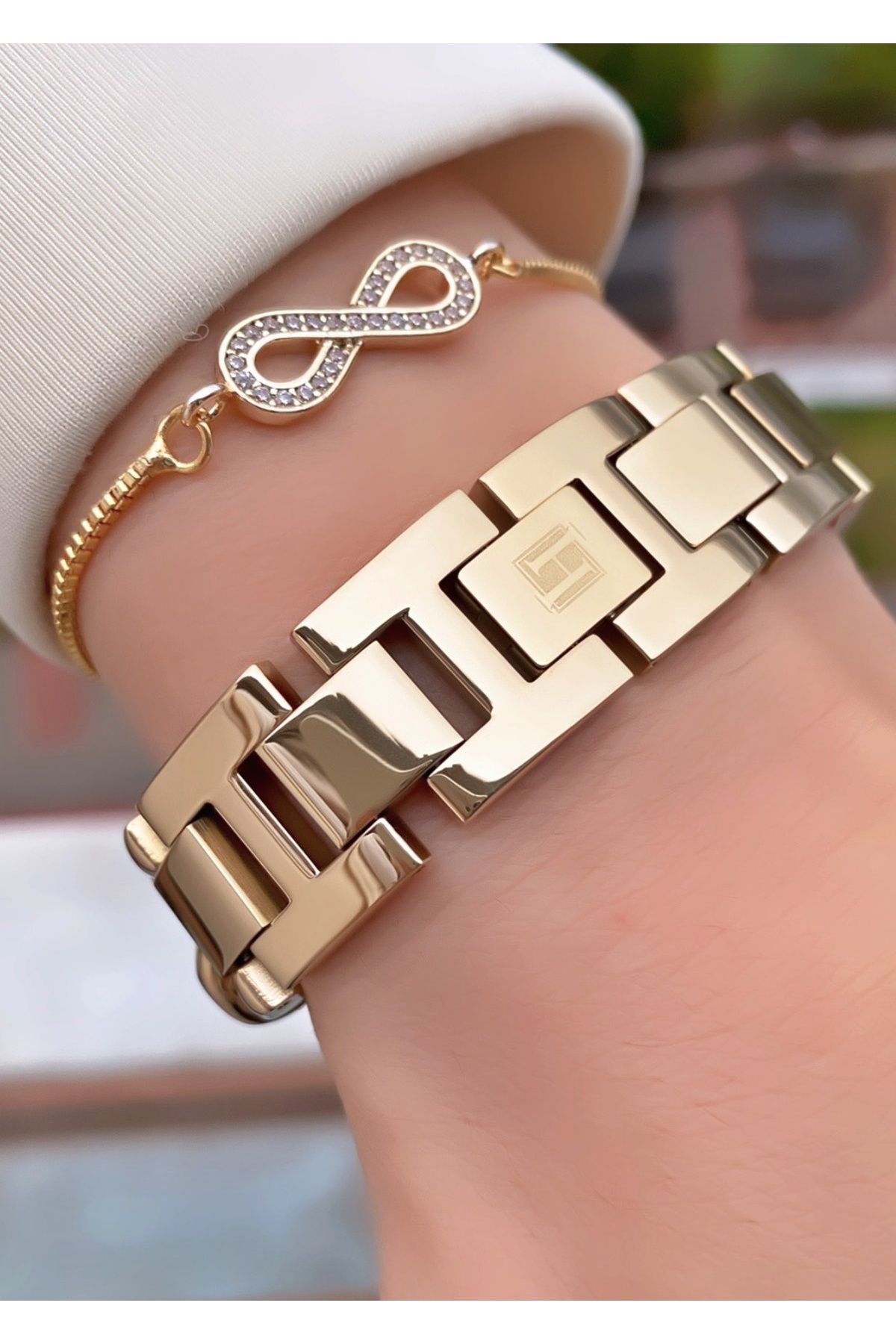 Homies Marka Altın Renk 2 Yıl Garantili, Paslanmaz, Su Geçirmez Kadın Kol Saati - +Hediyeli - Görsel 6