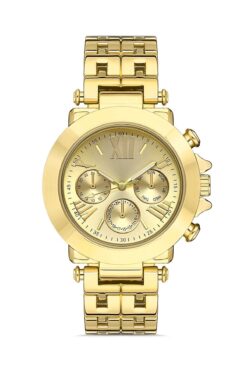 polo55.sport.1855 Dekoratif Göstergeli Gold Renkli Şık Unisex Kol Saati Plum006r001