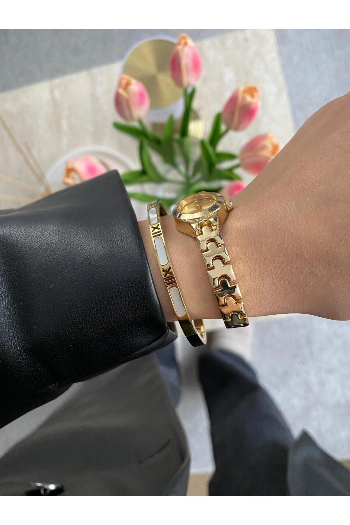 DARK BLANC Vintage Minimal Kol Saati Ince Bilekli Bayanlar Icin - Görsel 3