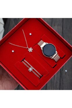 wesscollection Kadın Kol Saati Kolye Bileklik Ve Küpe Set