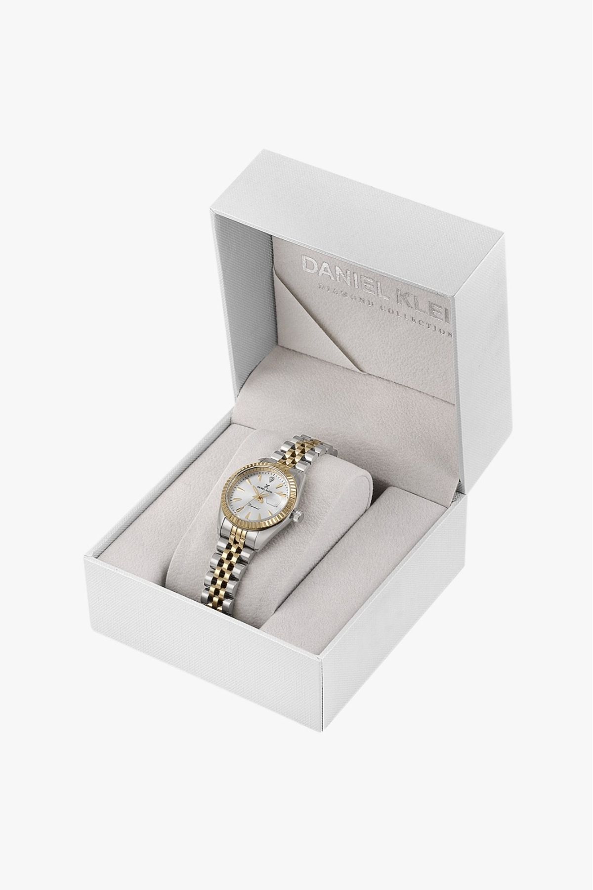 Daniel Klein Rolex Kasa Pırlanta Taşlı Özel Üretim Takvimli Kadın Kol Saati - Görsel 2