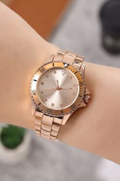 polo55.sport.1855 Klasik Tasarım Metal Kordon Unisex Kol Saati