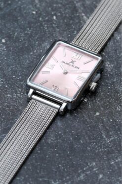 Daniel Klein Dke.1.10741 Dikdörtgen Kasa Hasır Kordon Minimal Tasarım Kadın Kol Saati