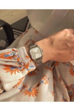 ÇENÇEN Gümüş Taşlı Kadın Kol Saati