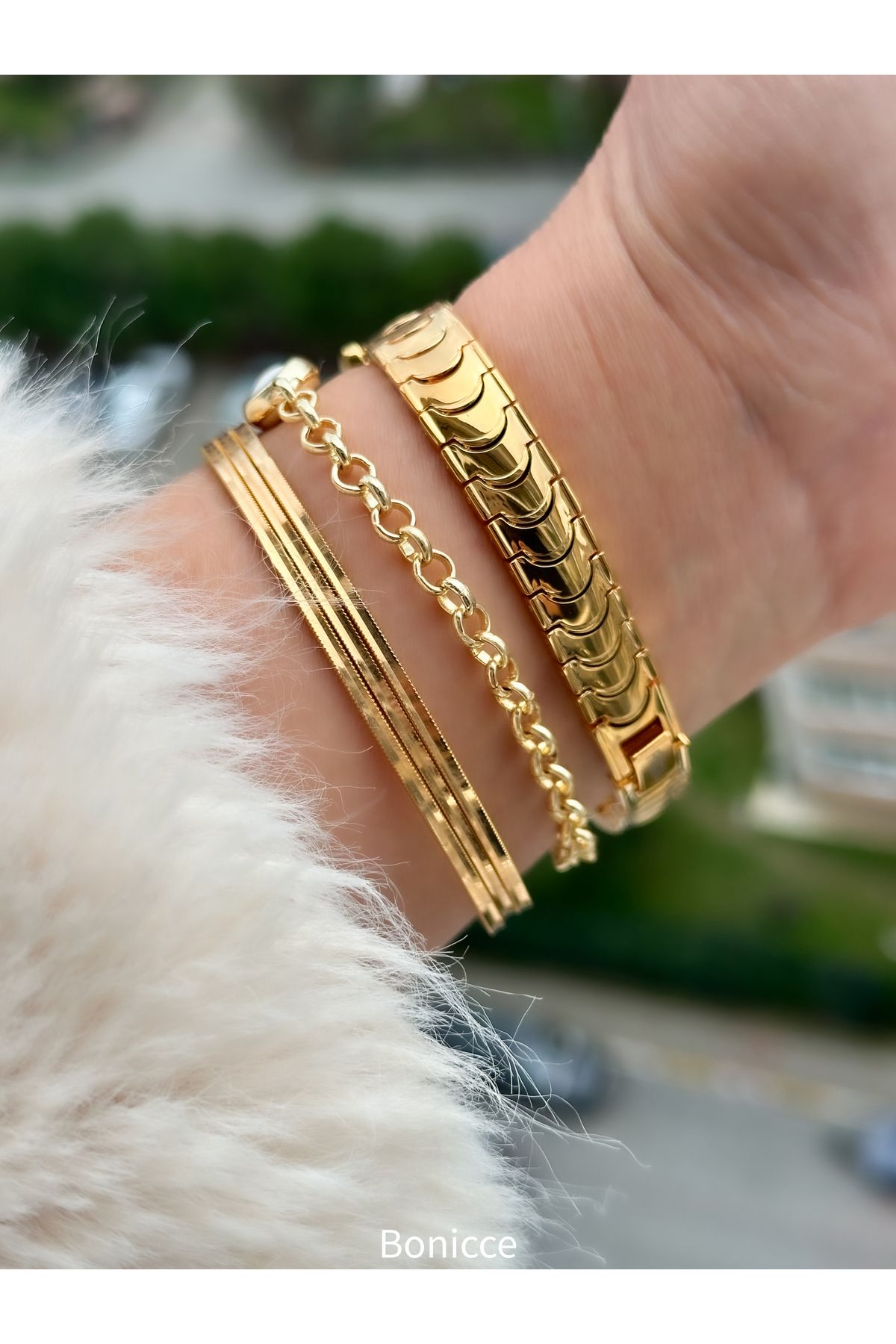 Fiesta Gold Renk Çelik Kordon Rakamlı Kadın Kol Saati Anneler Günü Hediyesi - Görsel 5