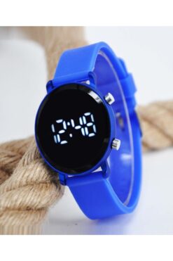 RoseRoi Silikon Kordonlu Kayışlı Saat Led Ekran Unisex Genç Çocuk Yetişkin Kol Saati