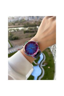 İSTLİV Hologram Renk Mıknatıs Kordon Renk Değiştiren Cam Kadın Kol Saati