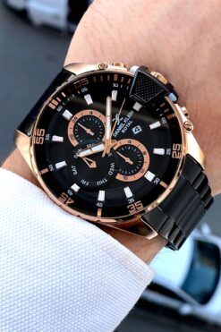 Daniel Klein %100 Orijinal 24 Ay Garantili Özel Seri Lüks Siyah Renk Erkek Kol Saati Bileklik Hediyeli