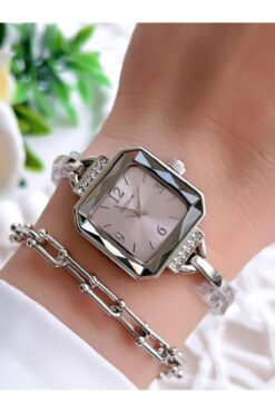 Coliseum Özel Tasarım Vintage Seri Kadın Kol Saati+ Bileklik Hediyeli CL8458.M9