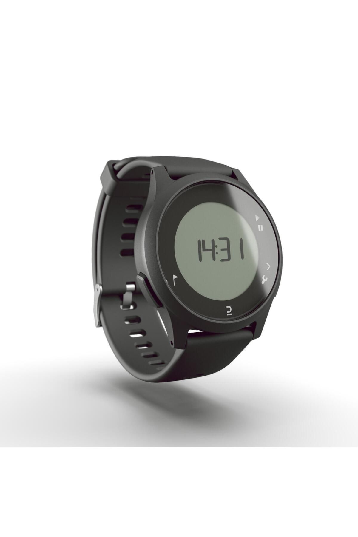 Decathlon Su Geçirmez Kronometreli Koşu Saati - Siyah - W100