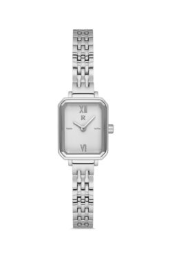 Romanson Rm1b28llwwas2w Küçük Dikdörtgen Kasa Çelik Kordon Gümüş Renk Kadın Kol Saati