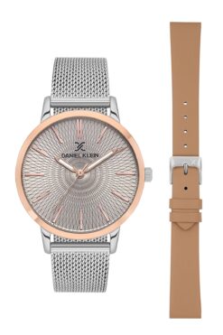 Daniel Klein Sarı Kesme Cam Taşlı Çelik Bilezik Kadın Kol Saati+hediye Bileklik