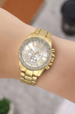 polo55.sport.1855 Taşlı Dekoratif Kadran Şık Kadın Kol Saati