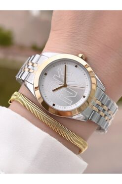 Dkny Çelik Kasa Ve Kordon 5 Atm Suya Dayanıklı 2 Yıl Garantili Kadın Kol Saati+Bileklik DKNY.0045.1