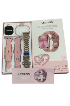 Wintoup G9 Mini New Gift Box Kadın Akıllı Saat 3 Kordon Bileklik Hediyeli Saat 3 Strap