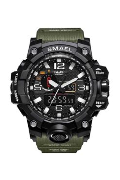 SMAEL Erkek Kol Saati 1545 Asker Yeşili Takı Aksesuar