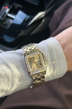 keisy Gaia Taş Detaylı Gold Kadın Saat