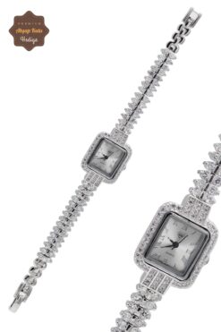 Midyat Nurtaş Gümüş Kare Baget Zirkon Taşlı 925 Ayar Gümüş Kadın Kol Saati 201023821