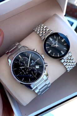 Daniel Klein Çelik Kordon 24 Ay Garantili Bileklik Hediyeli Sevgili Çift Kol Saati