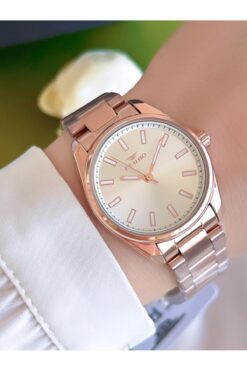 FERRO Çelik Kordon I?yon Kaplama Kasa 3 Atm Suya Dayanıklı Kadın Kol Saati+bileklik Bfl21161-sy