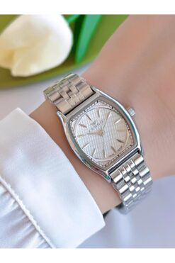 FERRO Çelik Kordon İyon Kaplama Kasa 3 Atm Suya Dayanıklı Kadın Kol Saati+Bileklik EFL40118-YA