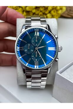 S.POLO ÇELİK KORDON ERKEK KOL SAATİ GÜMÜŞ RENK SPOR MODEL BİLEKLİK HEDİYELİ BABALAR GÜNÜ HEDİYESİ