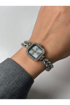 Bimodabu Taşlı Kadın kol saati asansör kordon