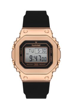 hummel Erkek Kadın Spor Kol Saati Rose Gold Siyah Hm-2001Md-3