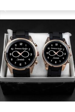 Bika Time Sonsuza Kadar Seninle Yazılı Sevgili Kol Saati Çift Saat