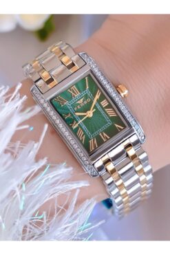 FERRO Çelik Kordon İyon Kaplama Kasa 3 Atm Suya Dayanıklı Kadın Kol Saati+Bileklik BFL43005-LX